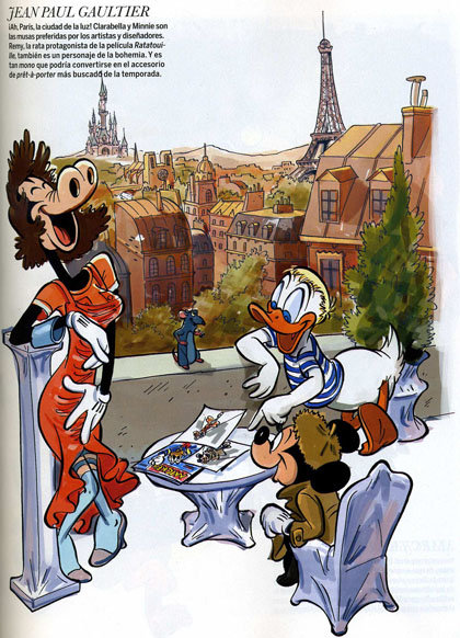 Elle Spain April 2010: Designers as Disney Characters