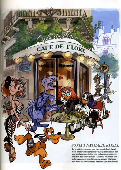 Elle Spain April 2010: Designers as Disney Characters