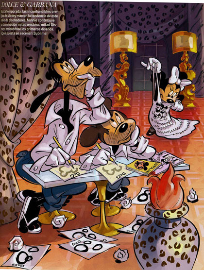 Elle Spain April 2010: Designers as Disney Characters