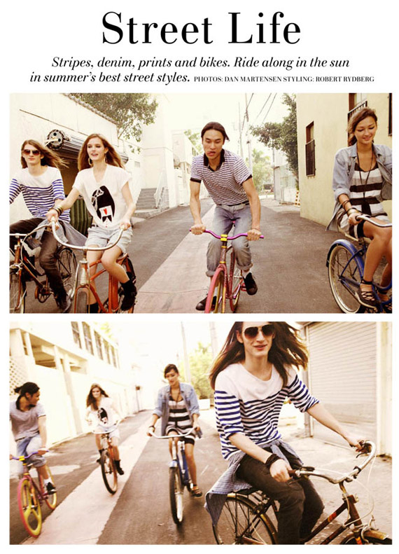 H&M Summer 2010 Magazine: Katie Forgaty & Bruna Tenorio Street Life