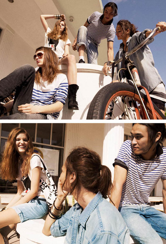 H&M Summer 2010 Magazine: Katie Forgaty & Bruna Tenorio Street Life