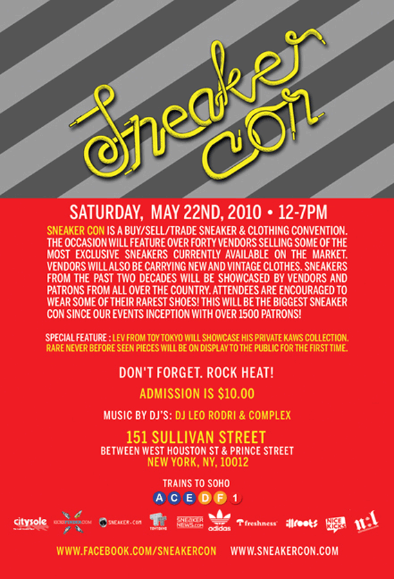 Sneaker Con NYC – Saturday, May 22nd