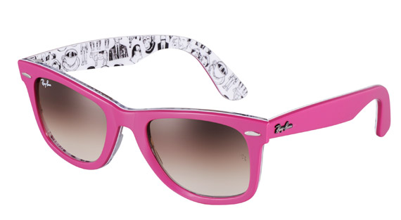 pink reflective ray bans