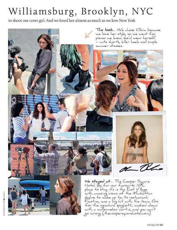 Olivia Palermo in ASOS Magazine | August 2010