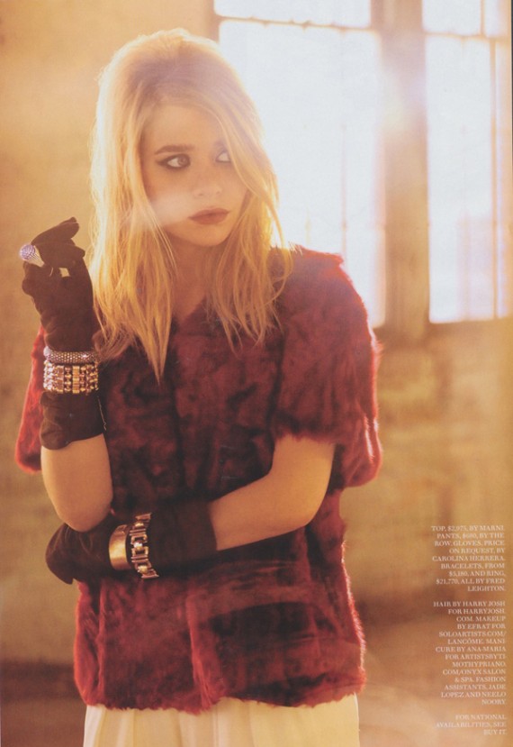 Ashley Olsen Covers Fashion Magazine September 2010