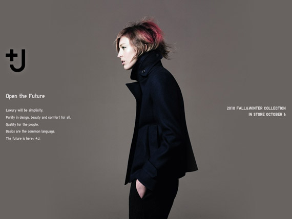 +J by Jil Sander for UNIQLO Fall 2010 Ad Campaign ft Raquel Zimmermann