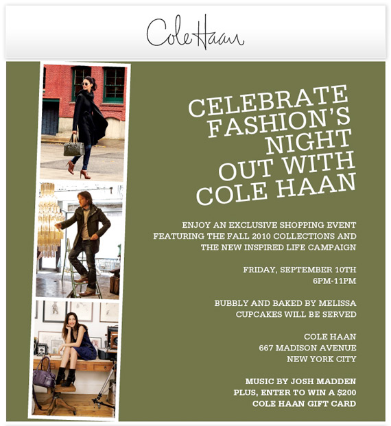 Fashion’s Night Out 2010   September 10 @ 6 11PM