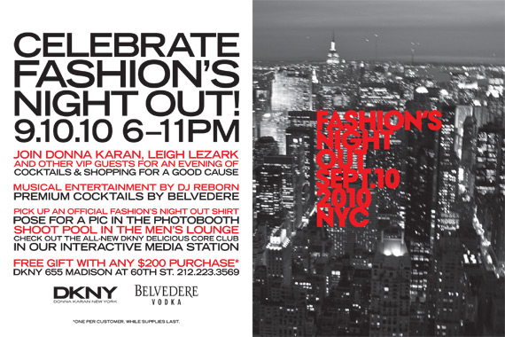 Fashion’s Night Out 2010   September 10 @ 6 11PM