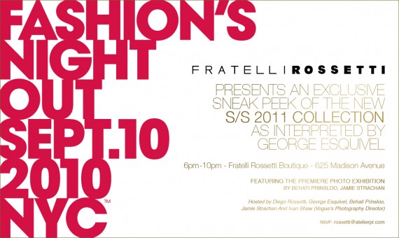 Fashion’s Night Out 2010   September 10 @ 6 11PM