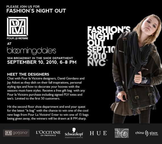 Fashion’s Night Out 2010   September 10 @ 6 11PM