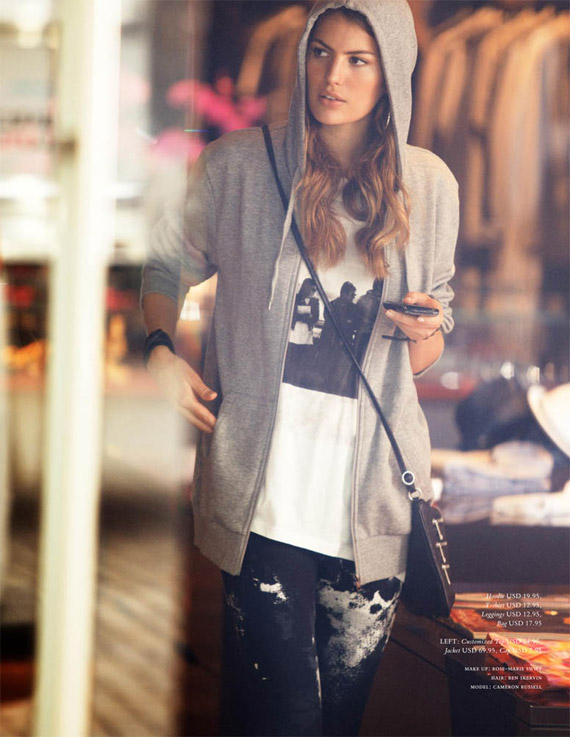 H&M Magazine Autumn 2010: Paparazzi! ft Cameron Russell