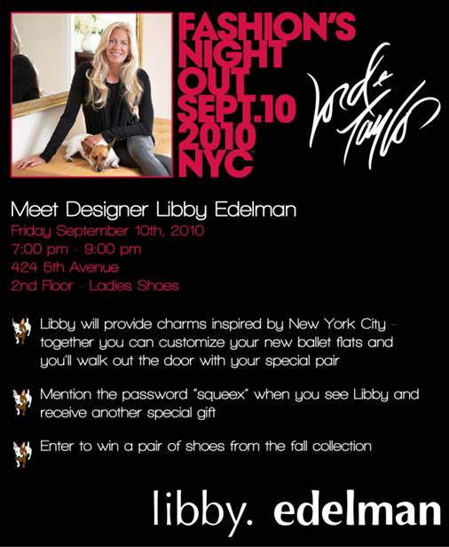Fashion’s Night Out 2010   September 10 @ 6 11PM