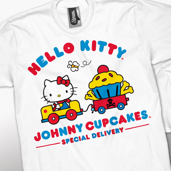 Hello Kitty x Johnny Cupcakes. Hello Kitty is definitely making a splash 