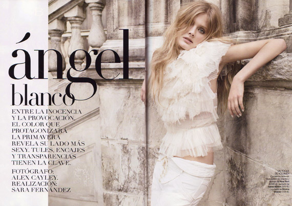 Vogue España Feb 2011: Angel Blanco ft Constance Jablonski