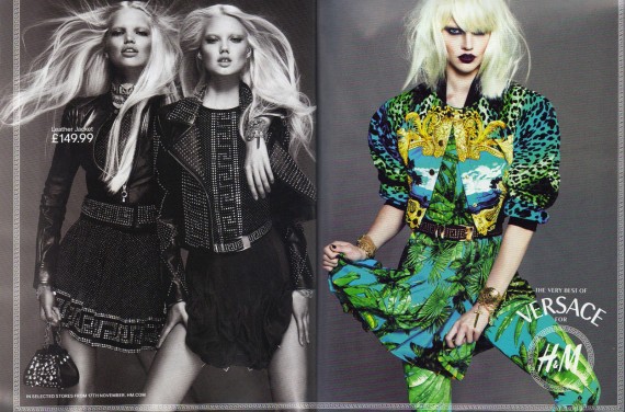 Versace for H&M Ads + Anna Dello Russo @ Paris Fashion Week