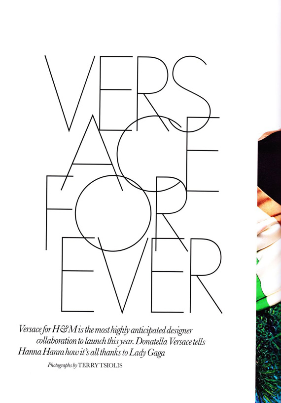 Versace for H&M in ELLE UK