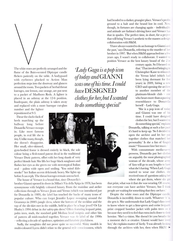 Versace for H&M in ELLE UK