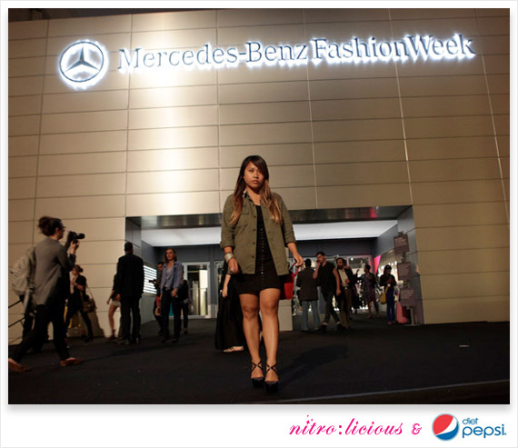 Mercedes Benz Fashion Week Fall 2012 with Diet Pepsi