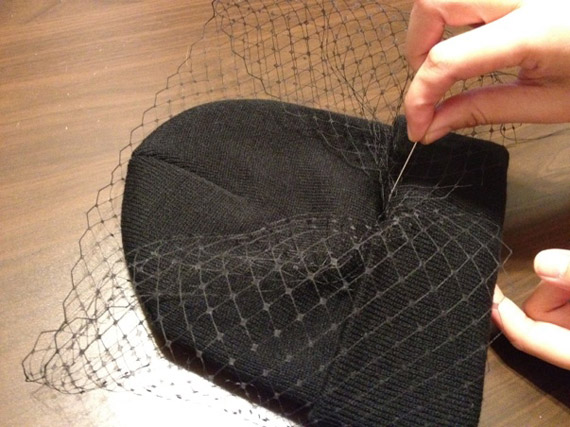 DIY Jil Sander Veiled Beanie