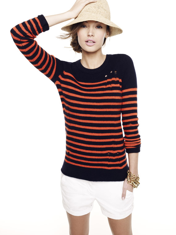 Altuzarra-for-JCrew-Striped-Flame-Sweater Altuzarra, Pamela Love & Creatures of the Wind for J.Crew