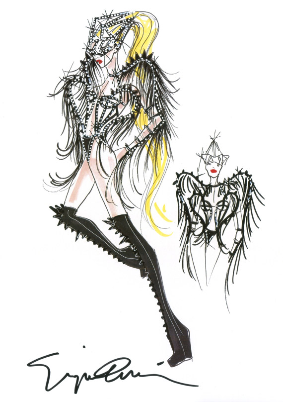lady-gaga-ga-look-02 Lady Gaga to wear Giorgio Armani for Born This Way Ball Asian tour