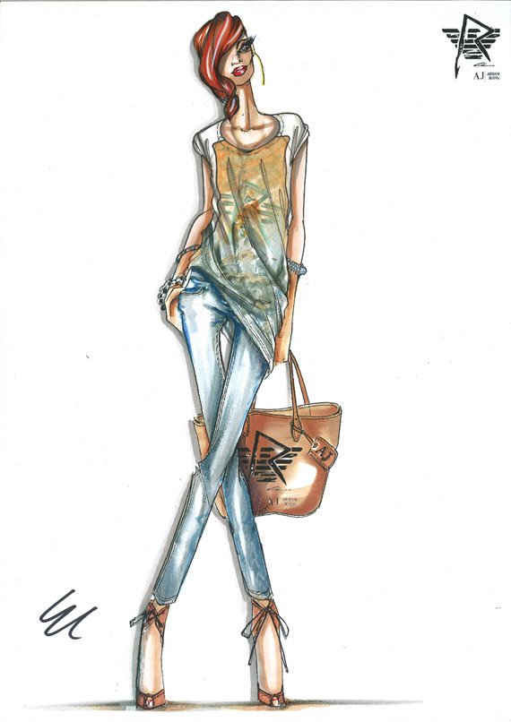 sketch_3 Rihanna for Armani Jeans and Emporio Armani Underwear