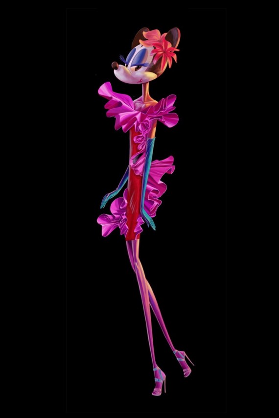 Barneys x Disney Electric Holiday Campaign