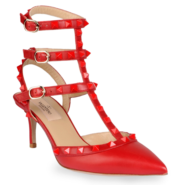 Valentino Red on Red Rockstud Pump