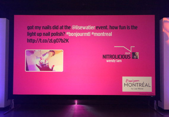 Lise Watier US e commerce launch party in Montreal