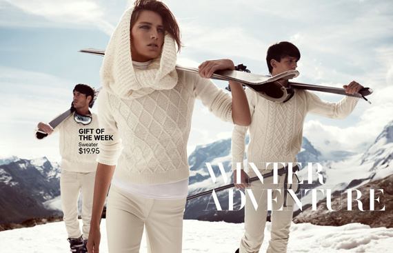 H&M Holiday 2012 Ad Campaign featuring Daria Werbowy