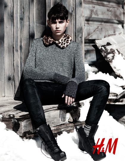 H&M Holiday 2012 Ad Campaign featuring Daria Werbowy