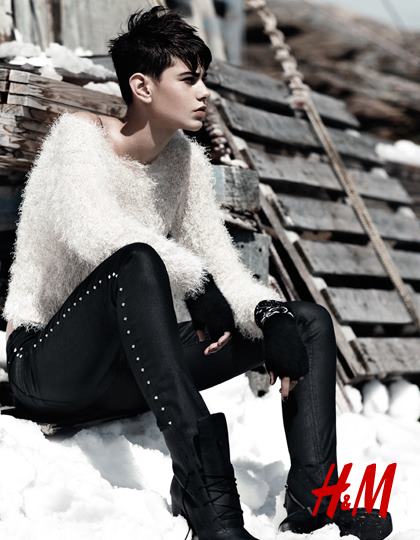 H&M Holiday 2012 Ad Campaign featuring Daria Werbowy
