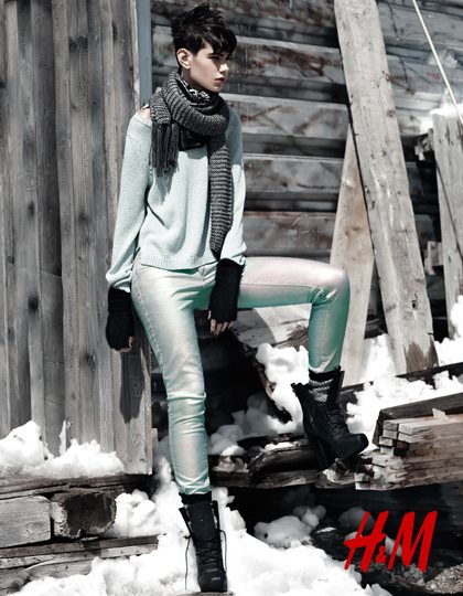 H&M Holiday 2012 Ad Campaign featuring Daria Werbowy