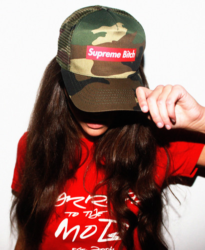 Married to the Mob Queen B Camo Snapback