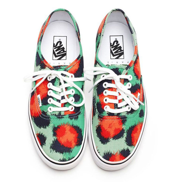 Vans Authentic Kenzo Leopard Pool Green Flame photo VANS x KENZO Spring 2013 Collection