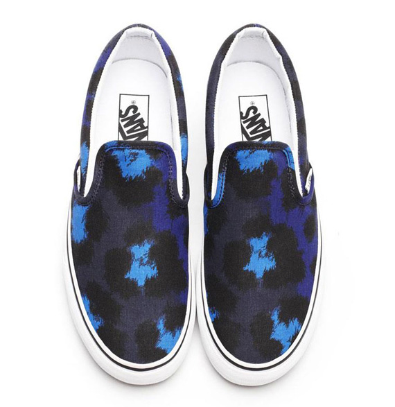Vans Classic Slip On Kenzo Leopard Peacoat Spectrum Blue photo VANS x KENZO Spring 2013 Collection